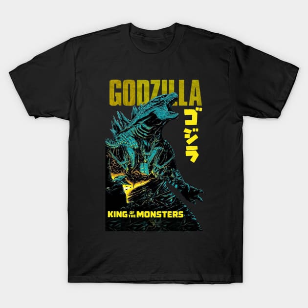 godzilla T-Shirt by naslineas